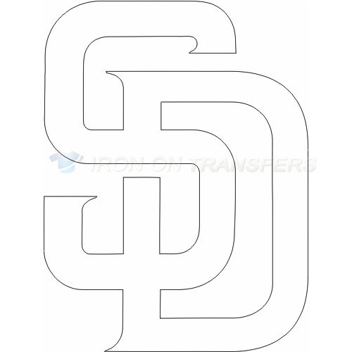 San Diego Padres Iron-on Stickers (Heat Transfers)NO.1851